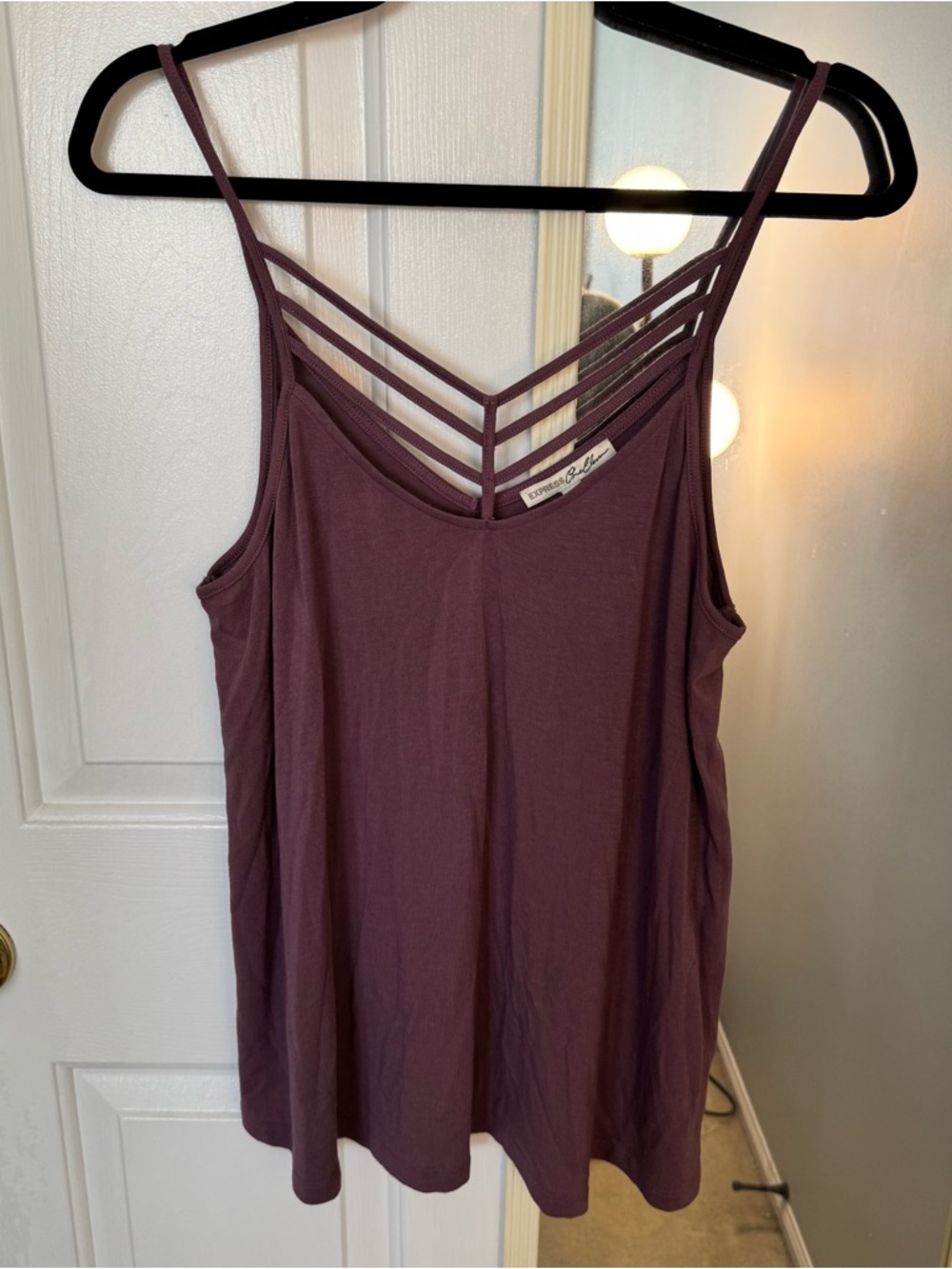 Express Strappy Plum Tank Top